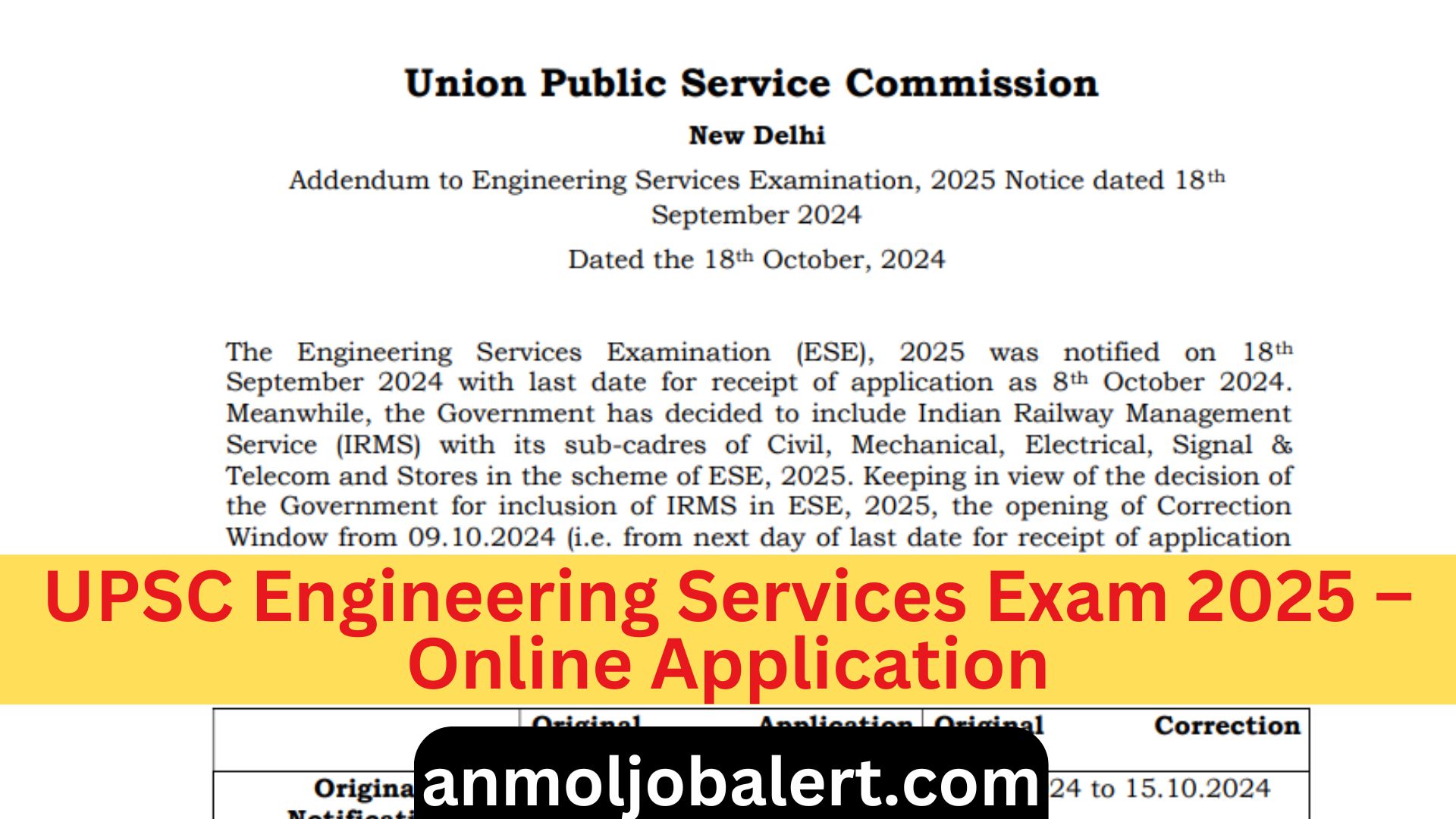 UPSC Engineering Services Exam