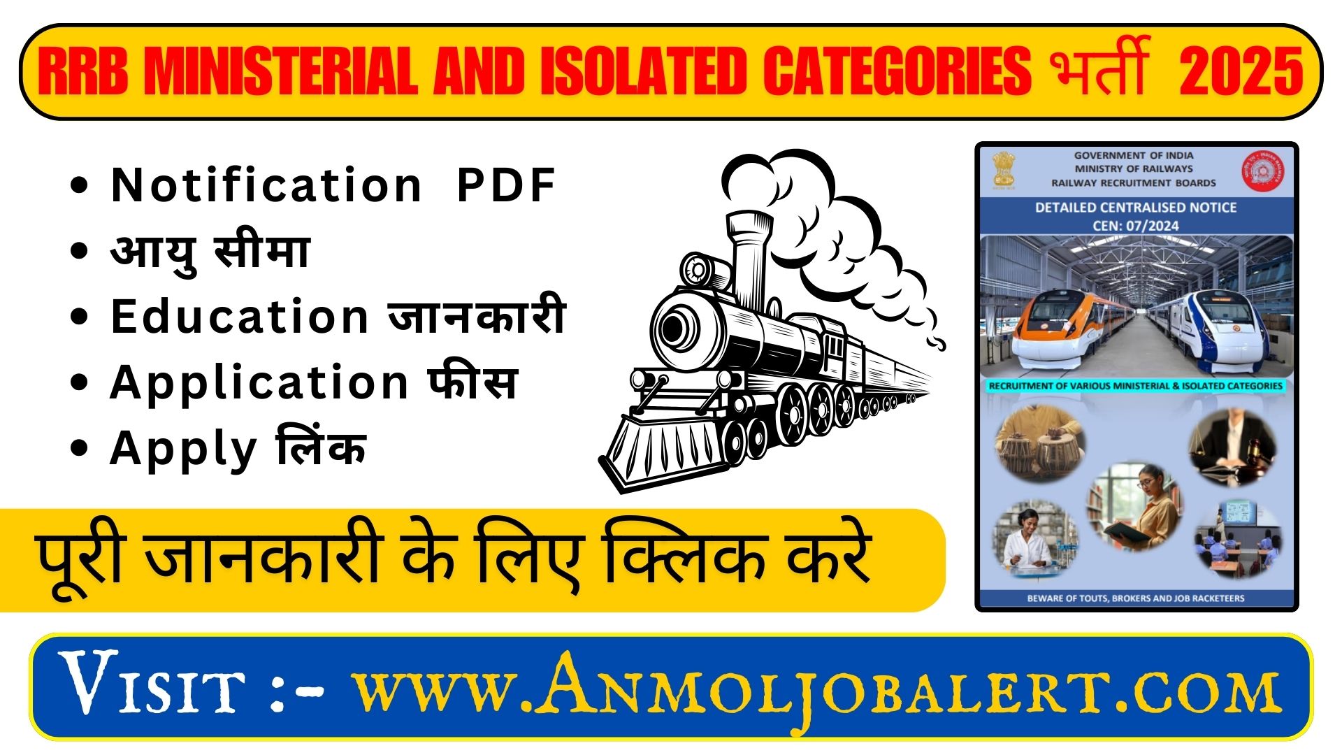 RRB Ministerial & Isolated Categories Recruitment 2025
