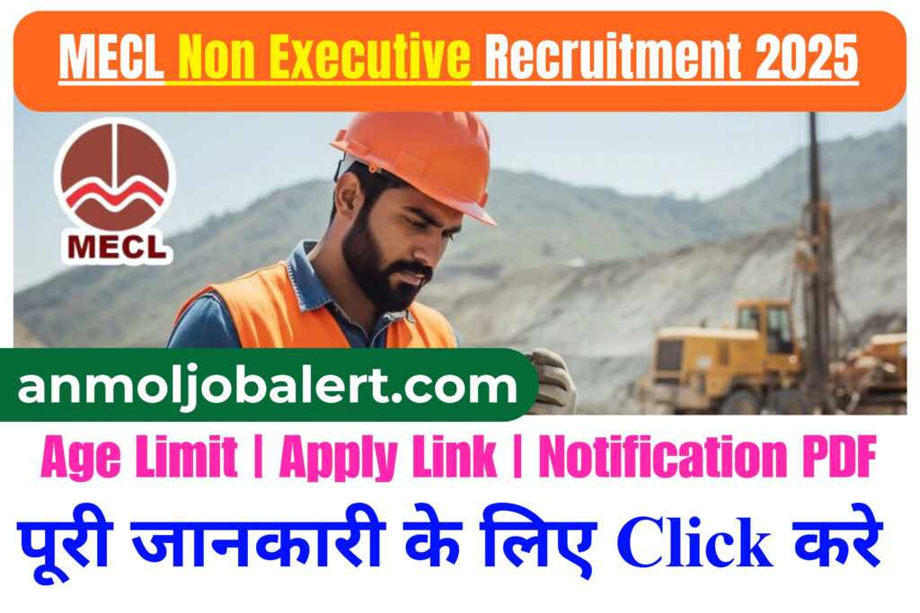 MECL Non Executive Recruitment 2025