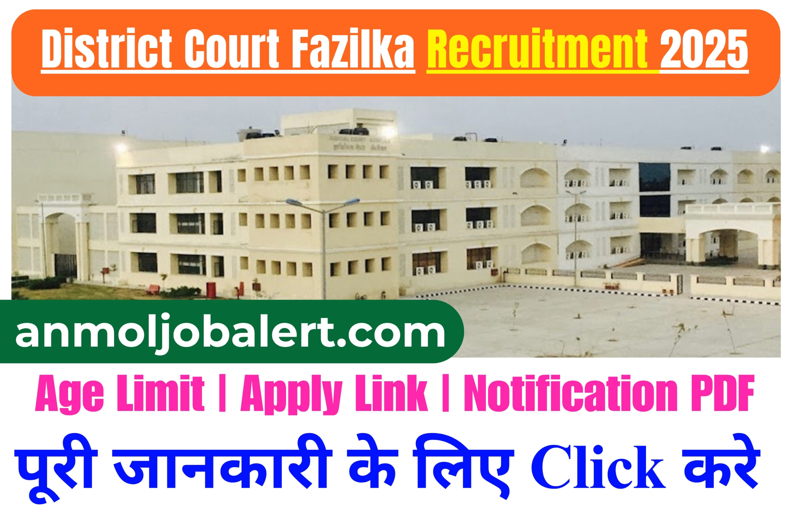 How To Apply District Court Fazilka Recruitment 2025