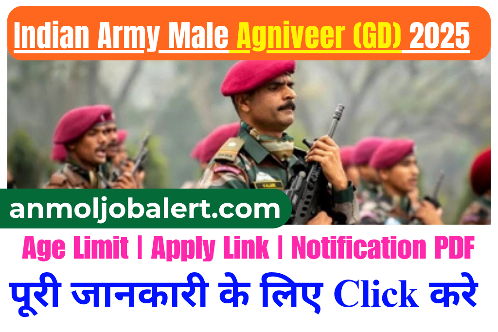 Indian Army Male Agniveer (GD) 2025 Physical Admit Card